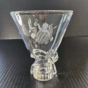 Vintage Steuben Spiral Art Glass Vase For Hershey's 100th Anniversary  Baby Etch